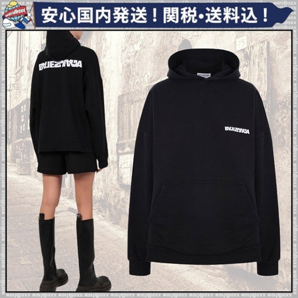 超人気【バレンシアガ パーカー コピー】ロゴ刺繍 オーバーサイズ スウェットシャツ 超人気【バレンシアガ パーカー コピー】ロゴ刺繍 オーバーサイズ スウェットシャツ