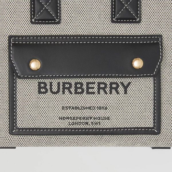 バーバリー トートバッグ 偽物★ミニ ツートン キャンバス&レザー フレヤバッグ 80441421 バーバリー トートバッグ 偽物★ミニ ツートン キャンバス&レザー フレヤバッグ 80441421