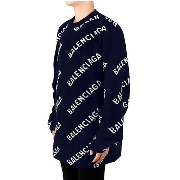 超希少!バレンシアガ コピー★ジャカードロゴ ウールオーバーニット 623283 T1567 4177 超希少!バレンシアガ コピー★ジャカードロゴ ウールオーバーニット 623283 T1567 4177