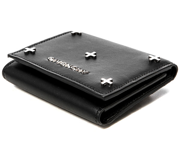 ジバンシー 財布コピー 2018 Pandoraパンドラ クロススタッズ 三つ折り財布 ブラック BC06221683 001