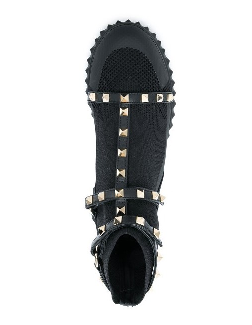 VALENTINO ロックスタッズ ブラック ソックス ヴァレンティノ 靴 スタッズ コピー
