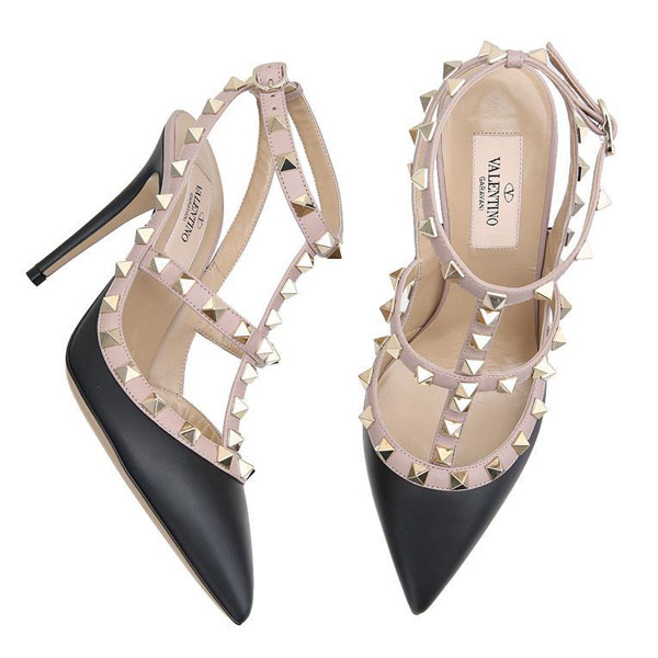Valentino Rockstudパンプス ブラック PW2S0393VOD N91 ヴァレンティノ 靴 スタッズ コピー