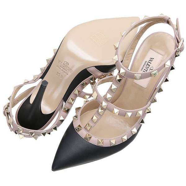 Valentino Rockstudパンプス ブラック PW2S0393VOD N91 ヴァレンティノ 靴 スタッズ コピー