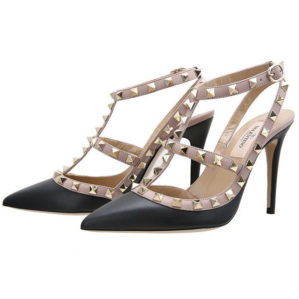 Valentino Rockstudパンプス ブラック PW2S0393VOD N91 ヴァレンティノ 靴 スタッズ コピー