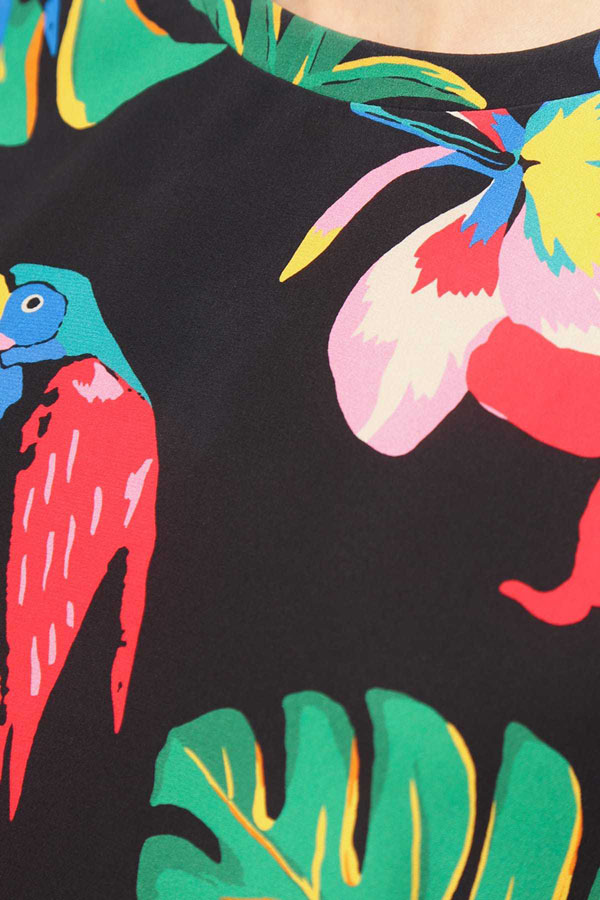 VALENTINO クレープデシン プリント Tシャツ MB3UE00E35C ヴァレンティノ Tシャツ コピー
