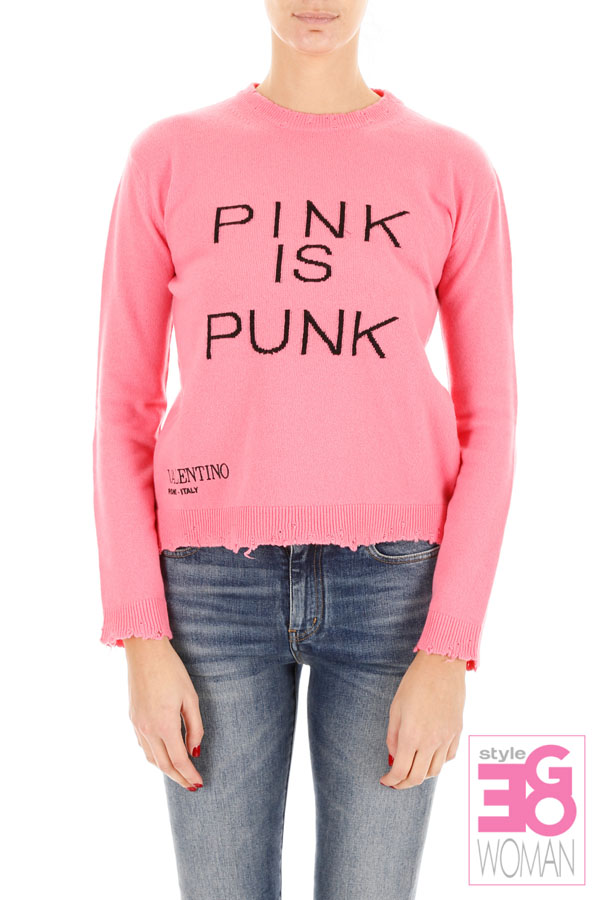 VALENTINO PINK IS PUNK PB3KC0623S9 0HO プルオーバー ニット セーター ヴァレンティノ Tシャツ コピー