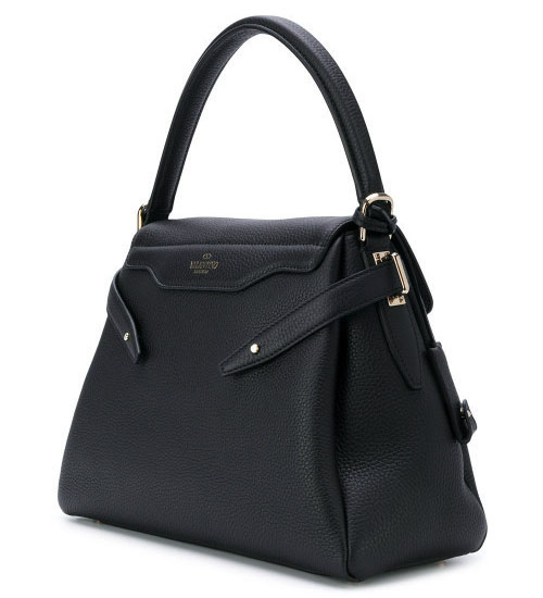 VALENTINO Rockstud シングルハンドル ブラック ヴァレンティノ バッグ スタッズ コピー