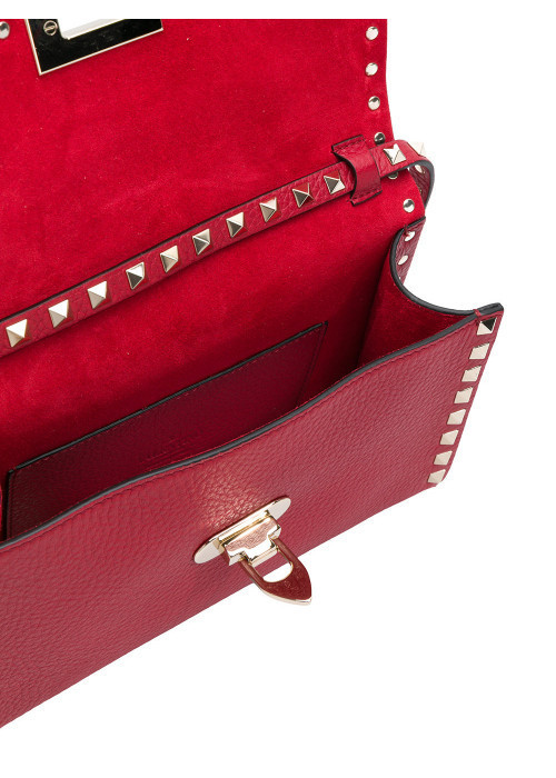 VALENTINO Rockstud スモールショルダー レッド ヴァレンティノ バッグ スタッズ コピー