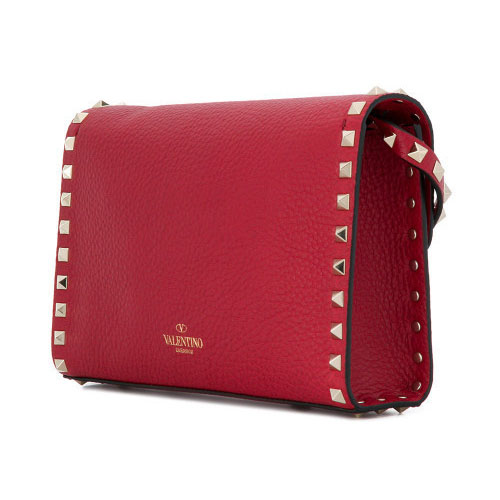 VALENTINO Rockstud スモールショルダー レッド ヴァレンティノ バッグ スタッズ コピー