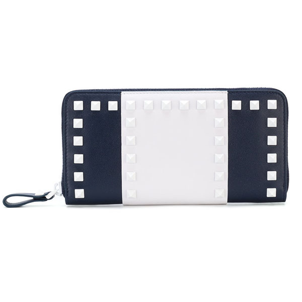 VALENTINO GARAVANI ロックスタッズフラット財布 PW2P0645YDW0RY ヴァレンティノ 財布 コピー