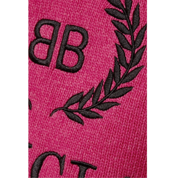 バレンシアガ★AW18/19★ウール&カシミヤ カシミヤ混ウール製 刺繍入りタートルネックセーター