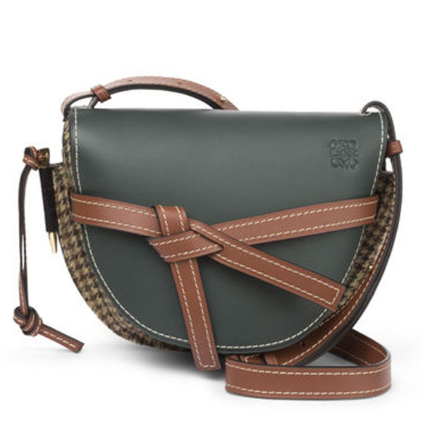 ロエベ ロエベコピーバッグ 【BAZAAR掲載】ツイードスモールバッグ Cypress/Tan