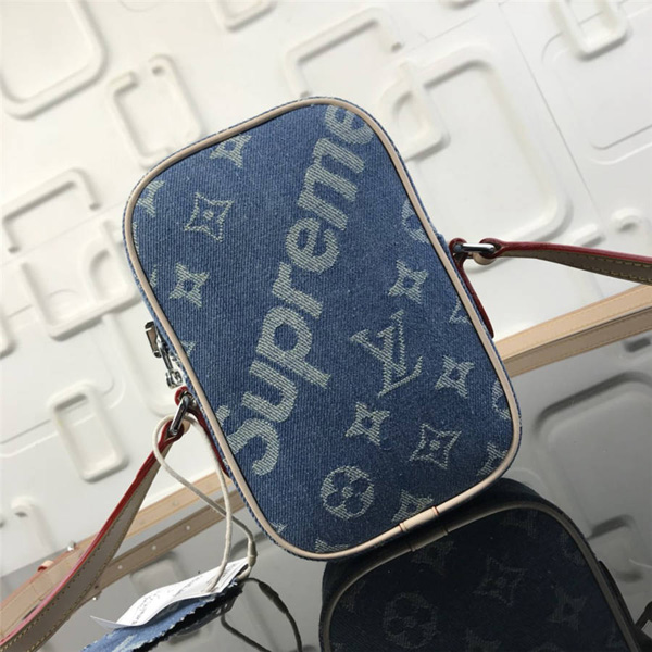 ルイヴィトン シュプリーム Humble Reproduction モノグラム デニム ブルー ラグジュアリー 53434 ショルダーバッグ
