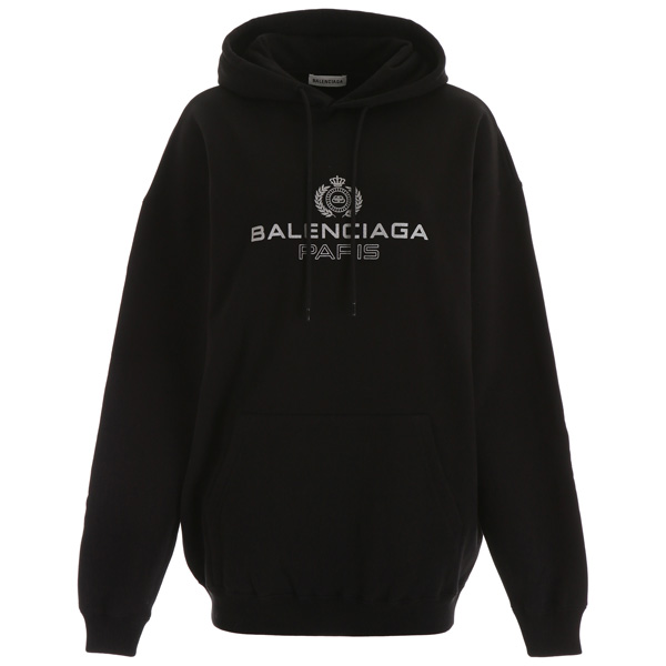 バレンシアガ パーカー コピー バレンシアガ コントラスト ロゴ フーディ