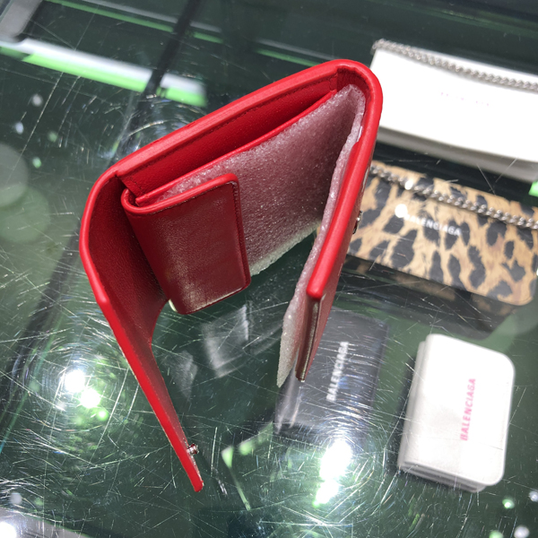 2020年人気新作 バレンシアガ バレンシアガコピー財布 Papier Comp Wallet ペーパー コンパクト ウォレット ハート プリント